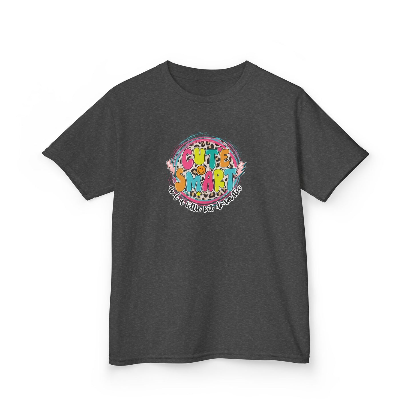 Cute & Smart Kids Heavy Cotton Tee - Fun Graphic T-Shirt for Children