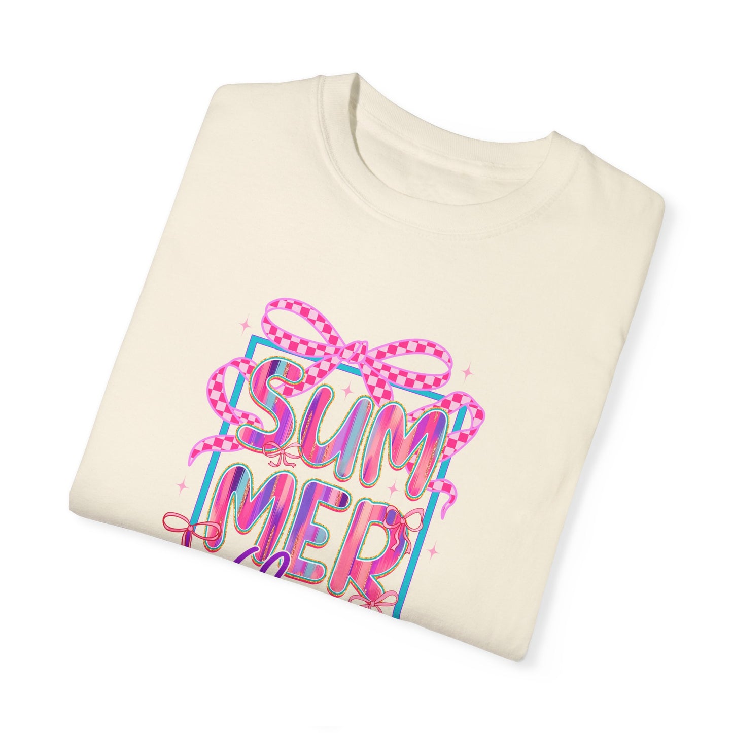 Summer Vibes Coquette Unisex Garment-Dyed T-Shirt