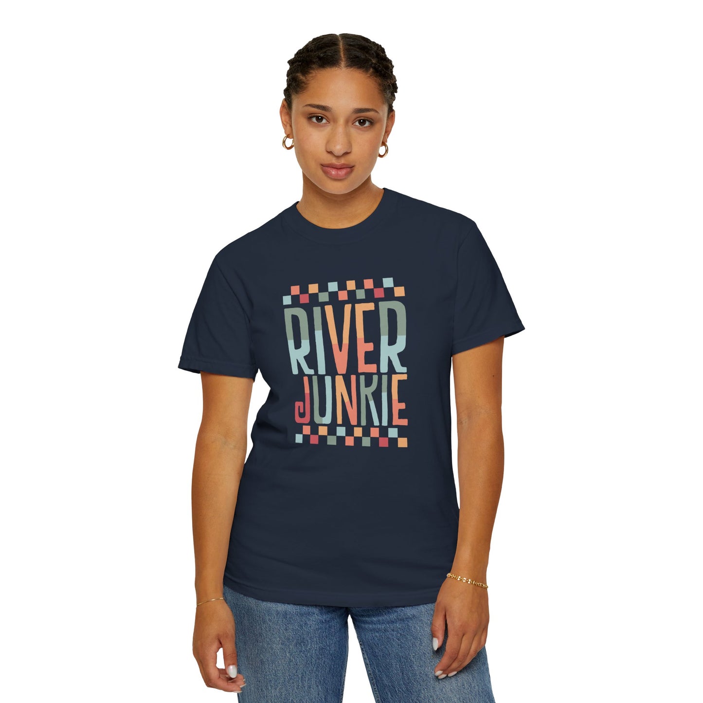River Junkie Unisex Garment-Dyed T-Shirt - Perfect for Adventure Lovers