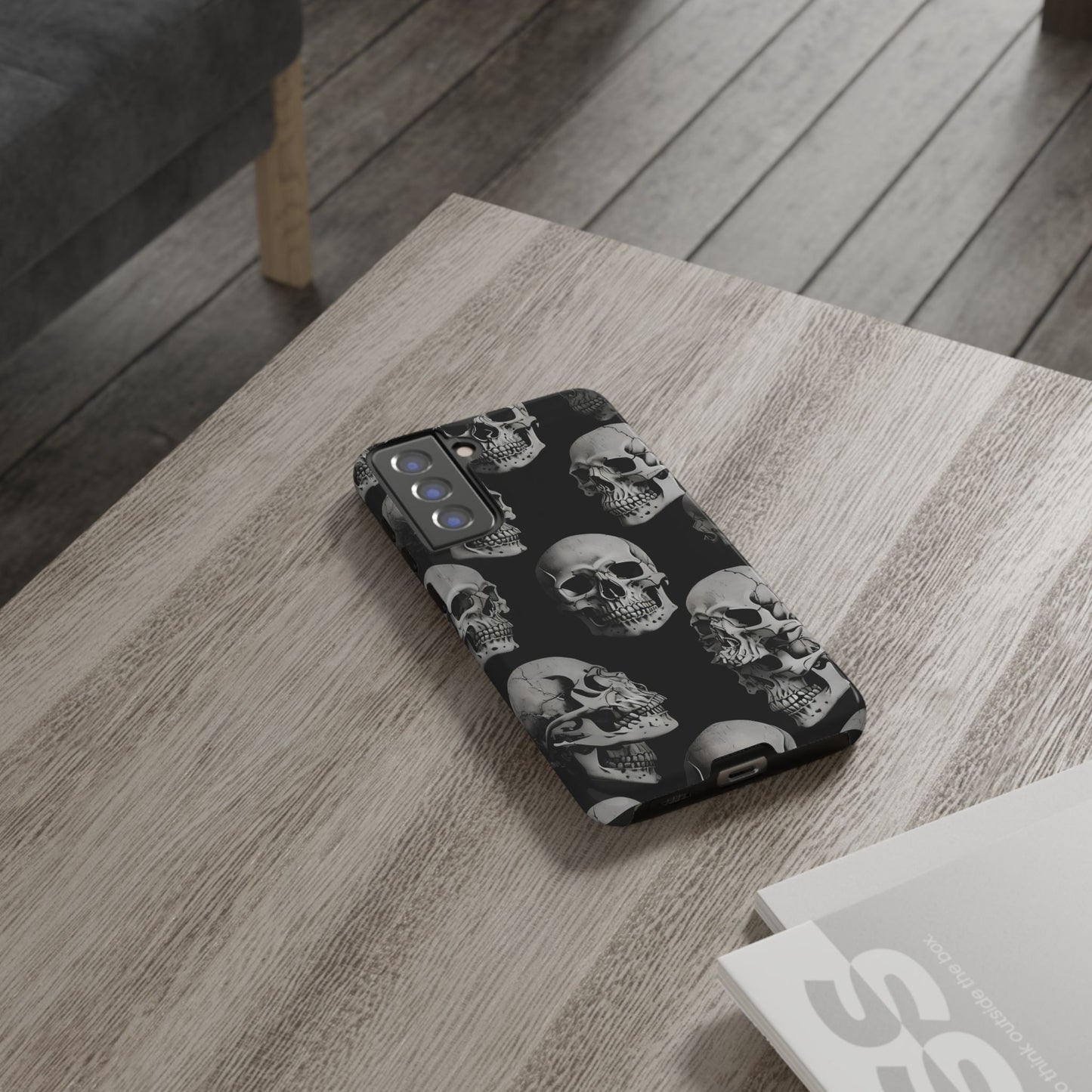 Skull Print Phone Case - Tough Cases for Bold Style