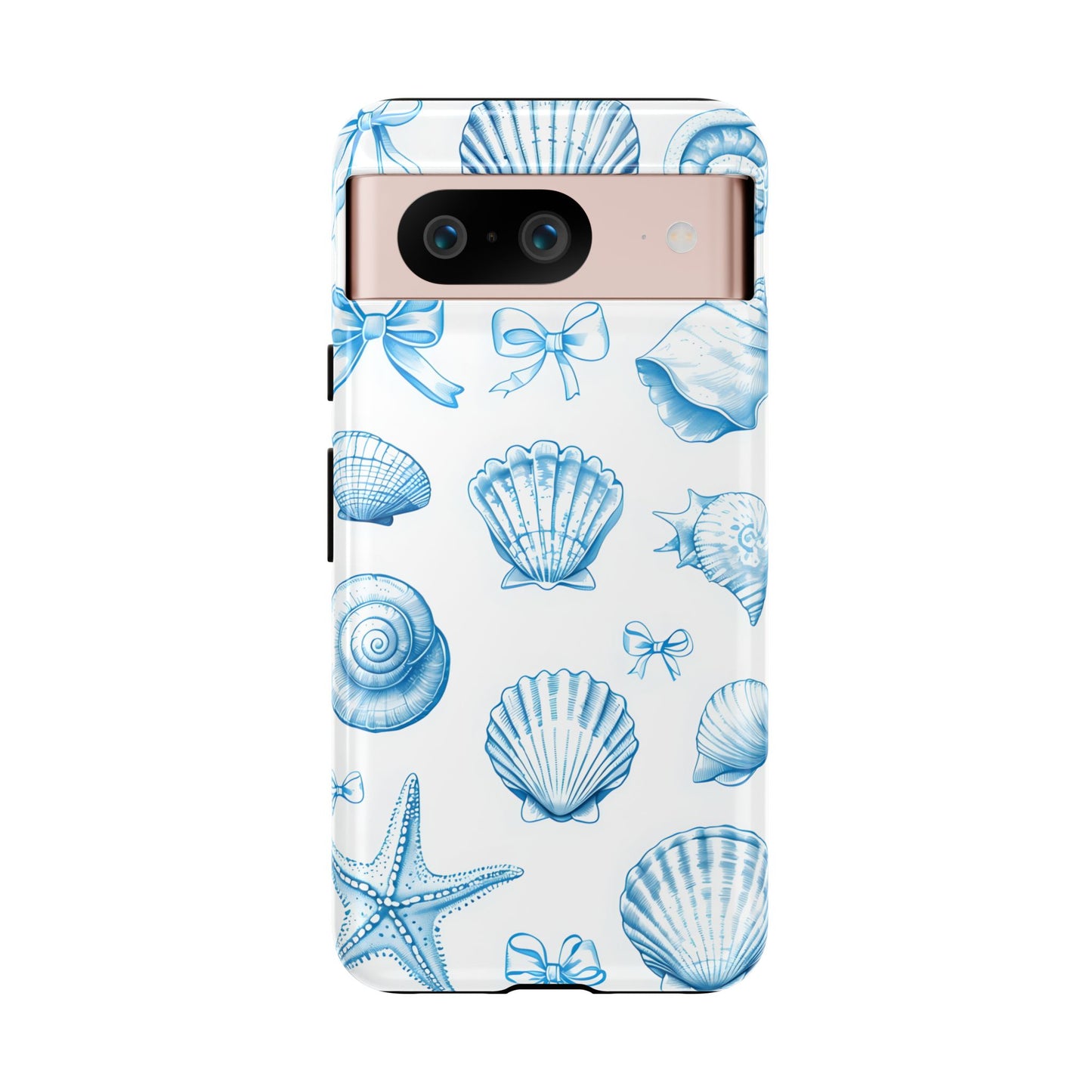 Coquette-Coastal Ocean-Themed Phone Case - Seashell and Starfish Design