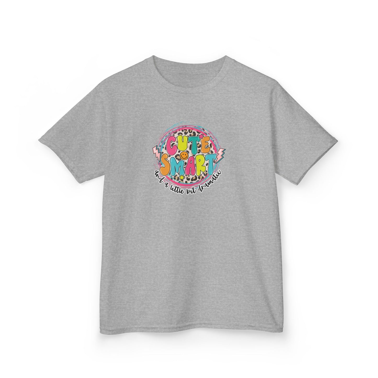 Cute & Smart Kids Heavy Cotton Tee - Fun Graphic T-Shirt for Children