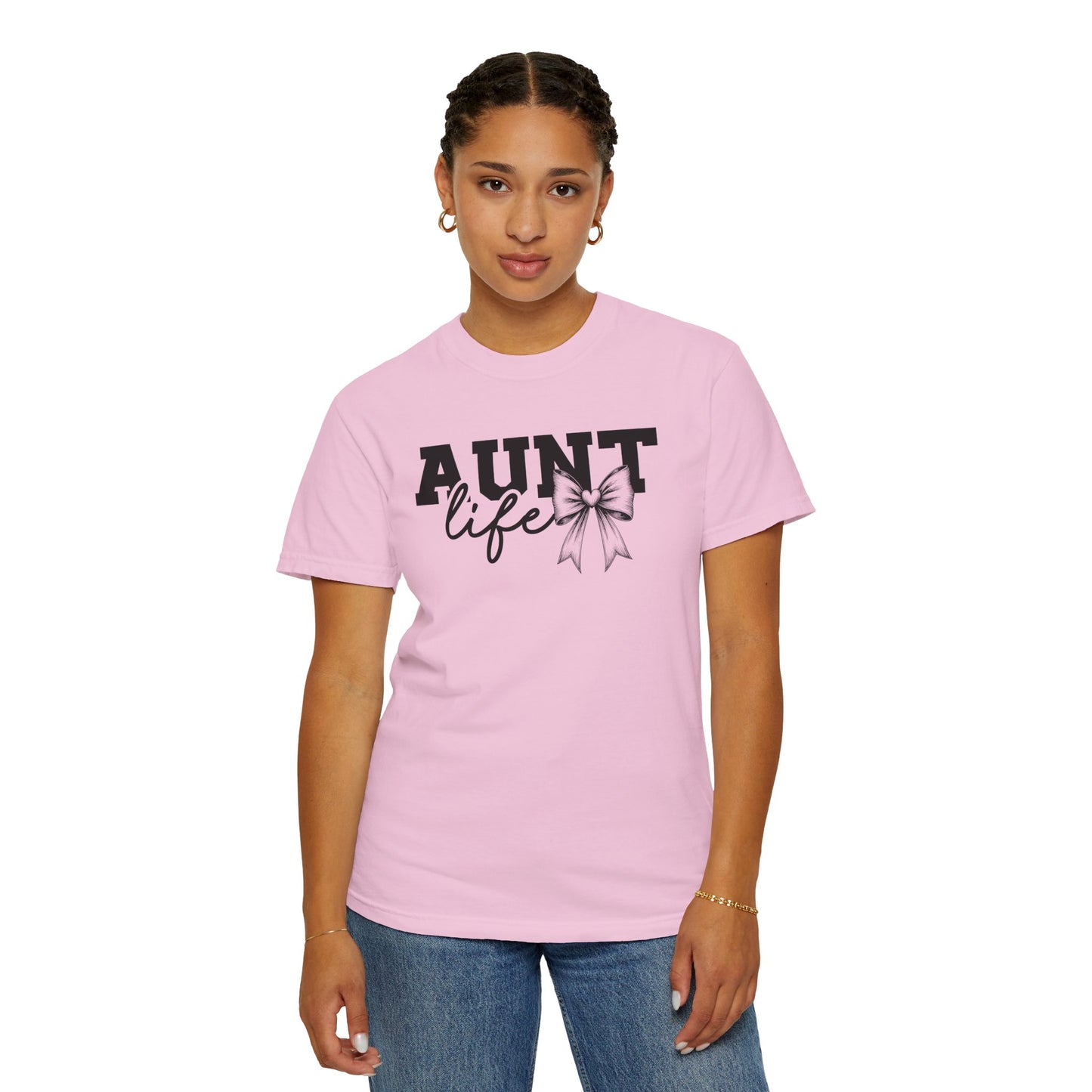 AUNT Life Garment-Dyed T-Shirt - Perfect Gift for Aunts