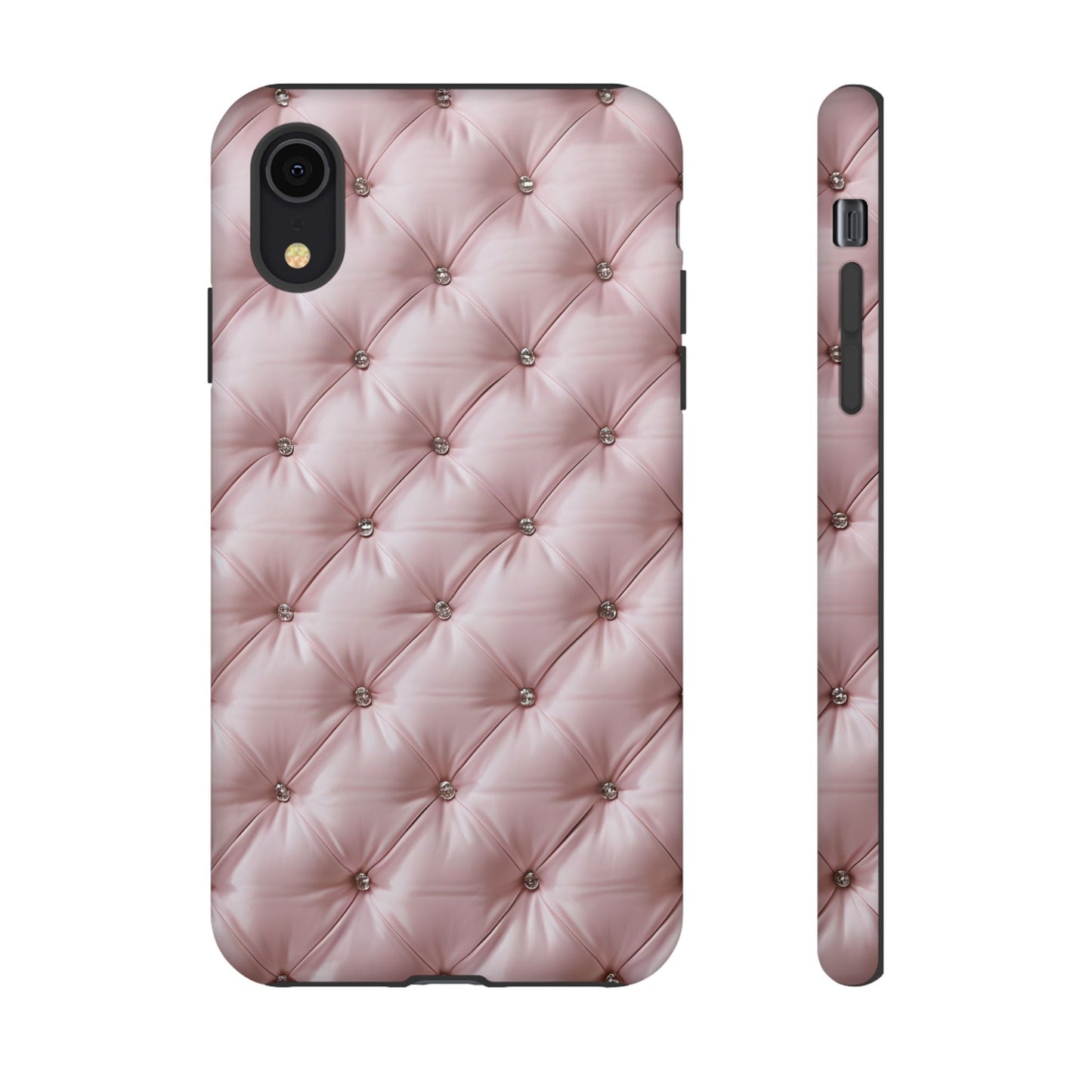 Luxury Pink Quilted Phone Case - Tough Cases for Stylish Protection