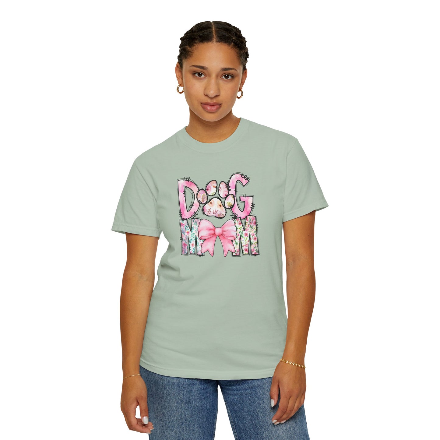 Cute Dog Mom T-Shirt | Garment-Dyed Unisex Tee for Dog Lovers