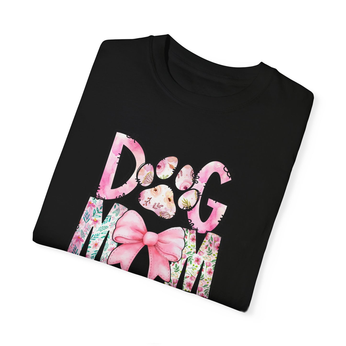 Cute Dog Mom T-Shirt | Garment-Dyed Unisex Tee for Dog Lovers