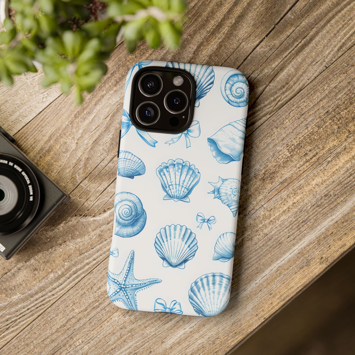 Coquette-Coastal Ocean-Themed Phone Case - Seashell and Starfish Design