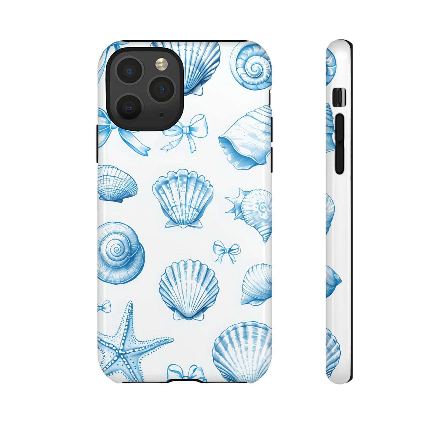 Coquette-Coastal Ocean-Themed Phone Case - Seashell and Starfish Design