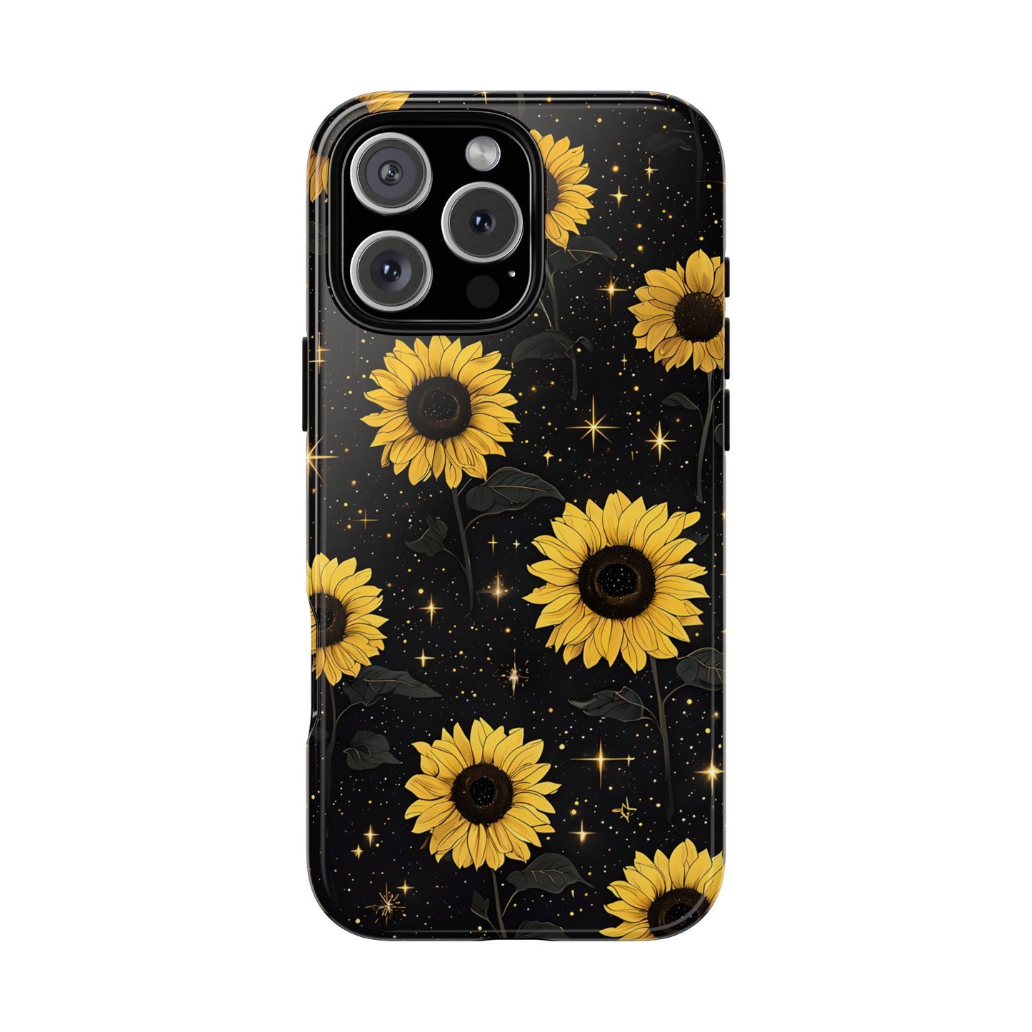 Sunflower Galaxy Tough Case - Durable Phone Cover with Floral Design