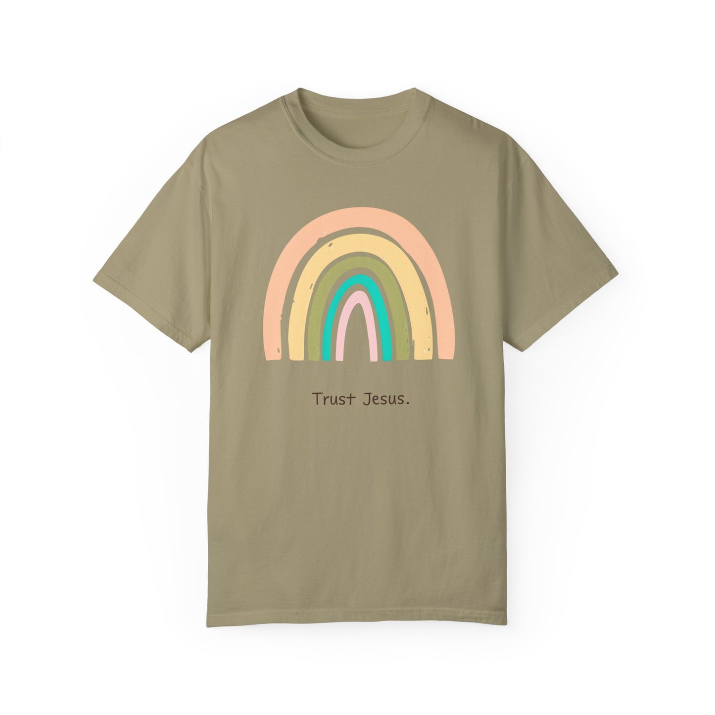 Rainbow Trust Jesus Unisex Garment-Dyed T-Shirt