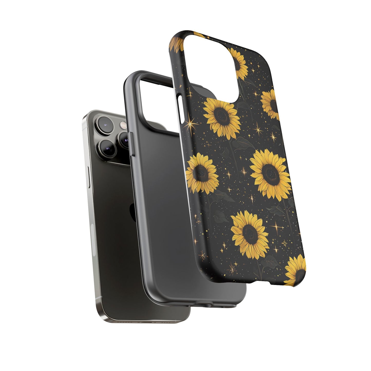 Sunflower Galaxy Tough Case - Durable Phone Cover with Floral Design