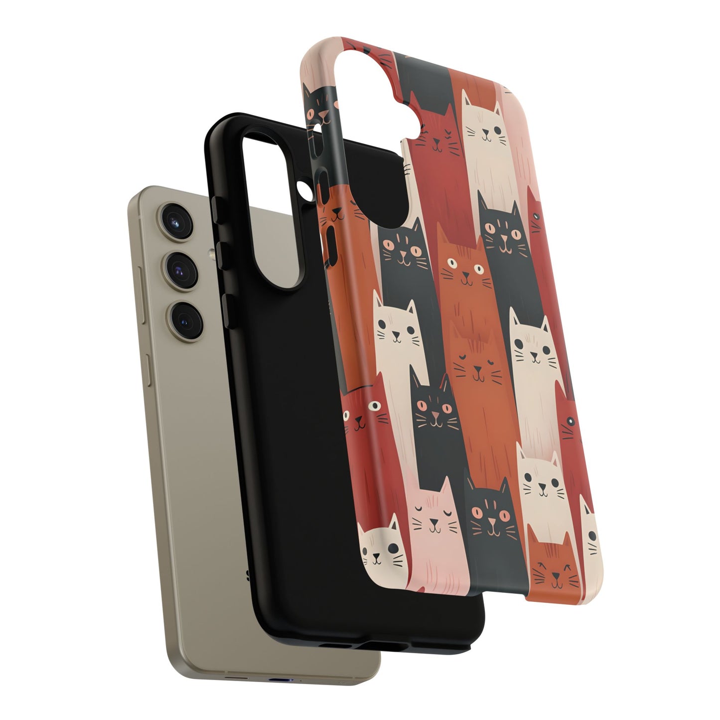 Playful Cat Phone Case - Tough & Stylish Purrfect for Cat Lovers