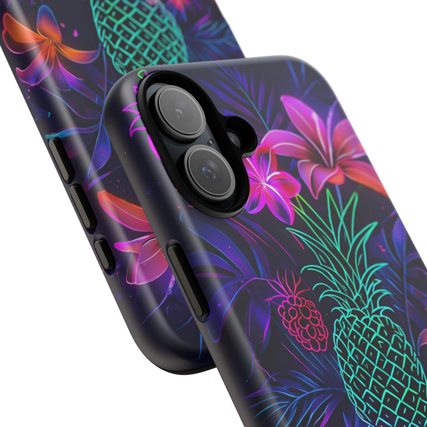 Tough Cases - Tropical Neon Floral iPhone Case