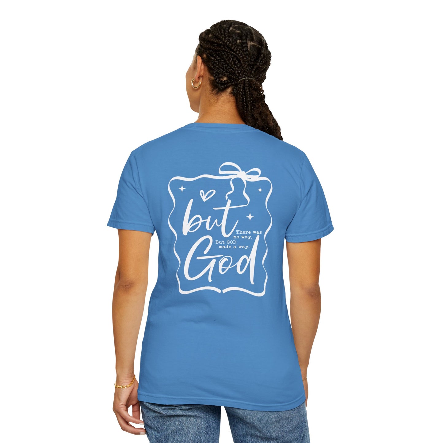 Inspirational T-Shirt with Bow Design – "But God"