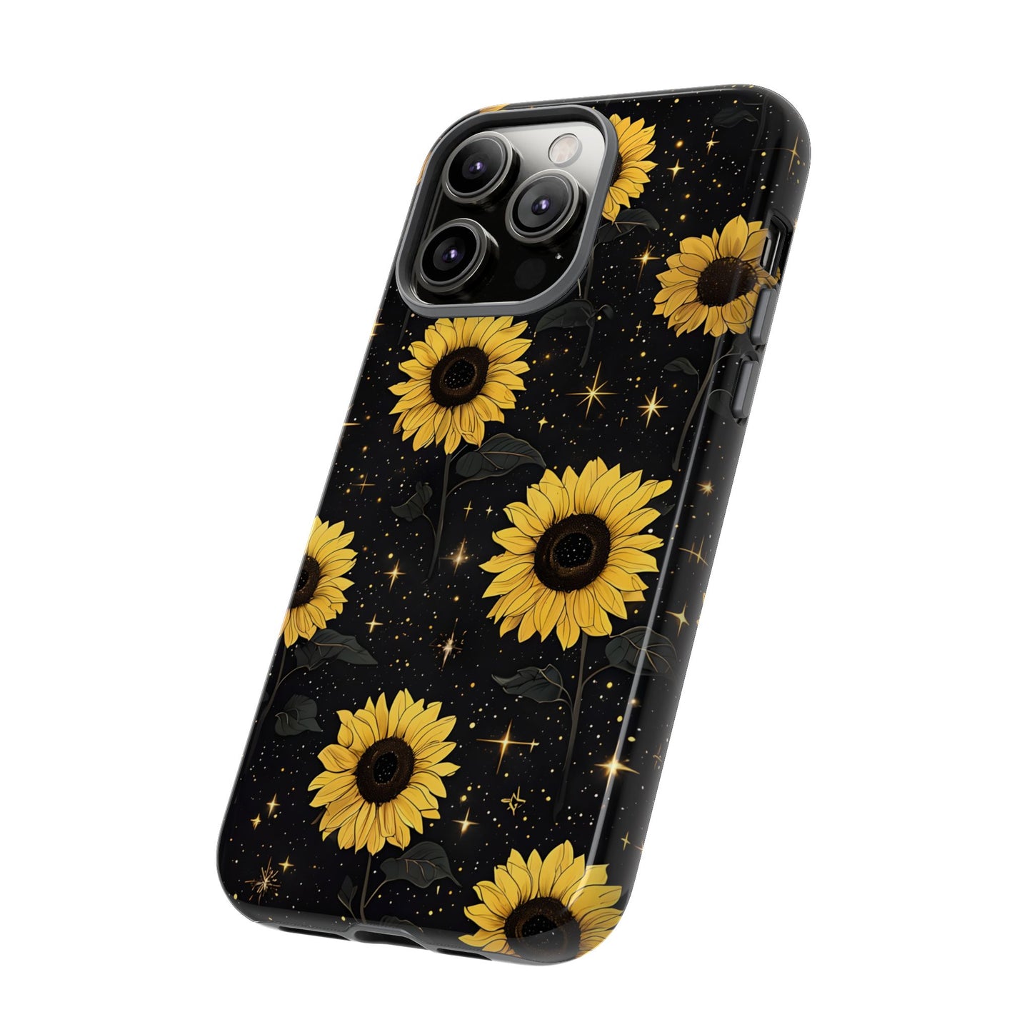 Sunflower Galaxy Tough Case - Durable Phone Cover with Floral Design