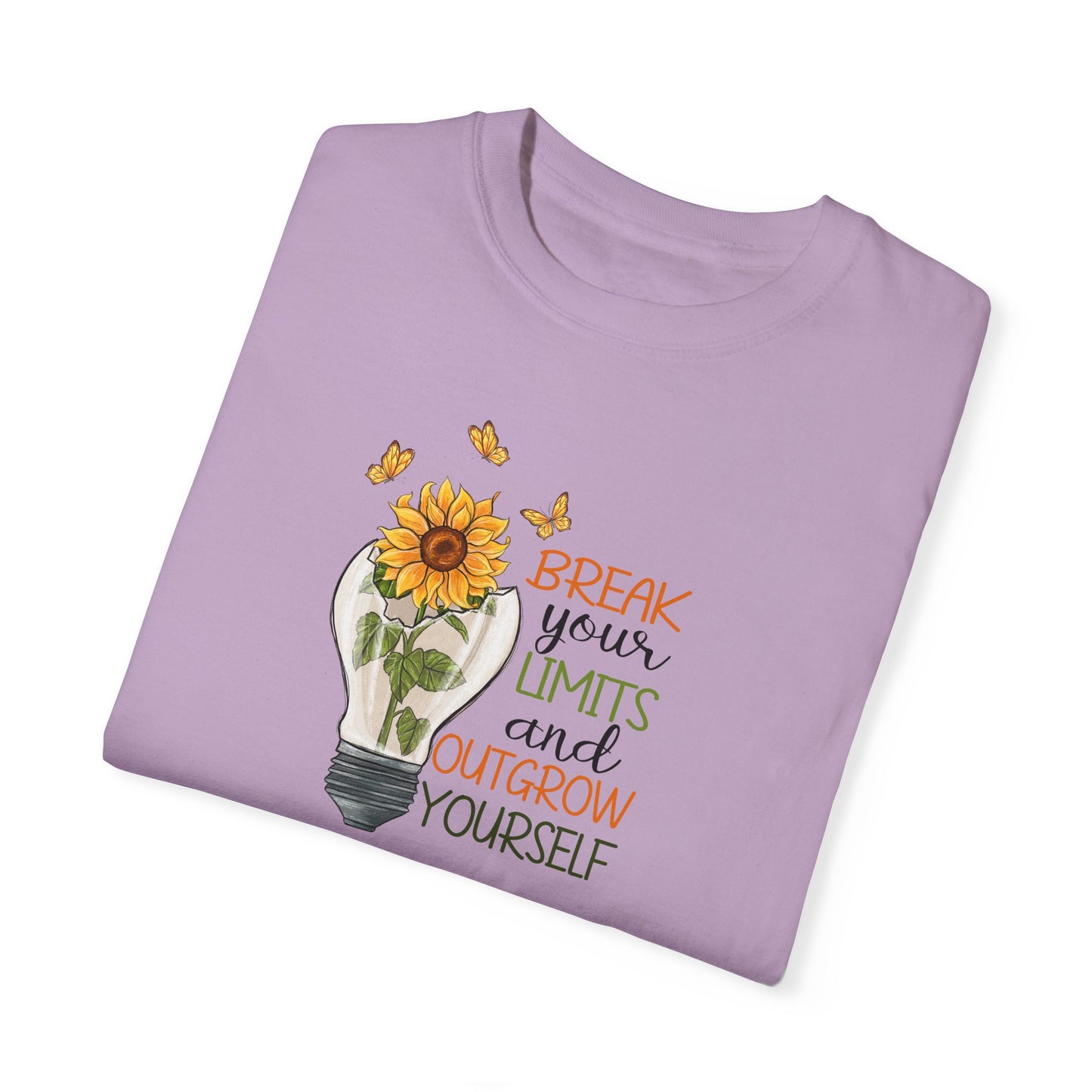 Inspiring Unisex T-Shirt - "Break Your Limits" Floral Design