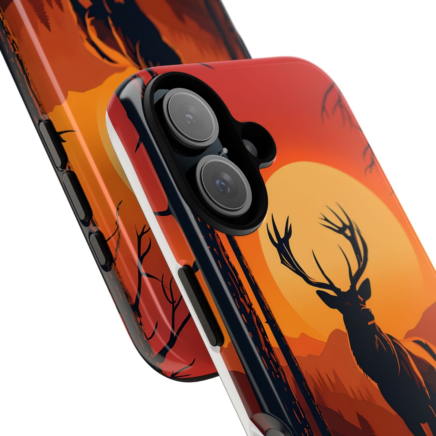 Wildlife Phone Case - Stag and Sunset Design for Nature Lovers