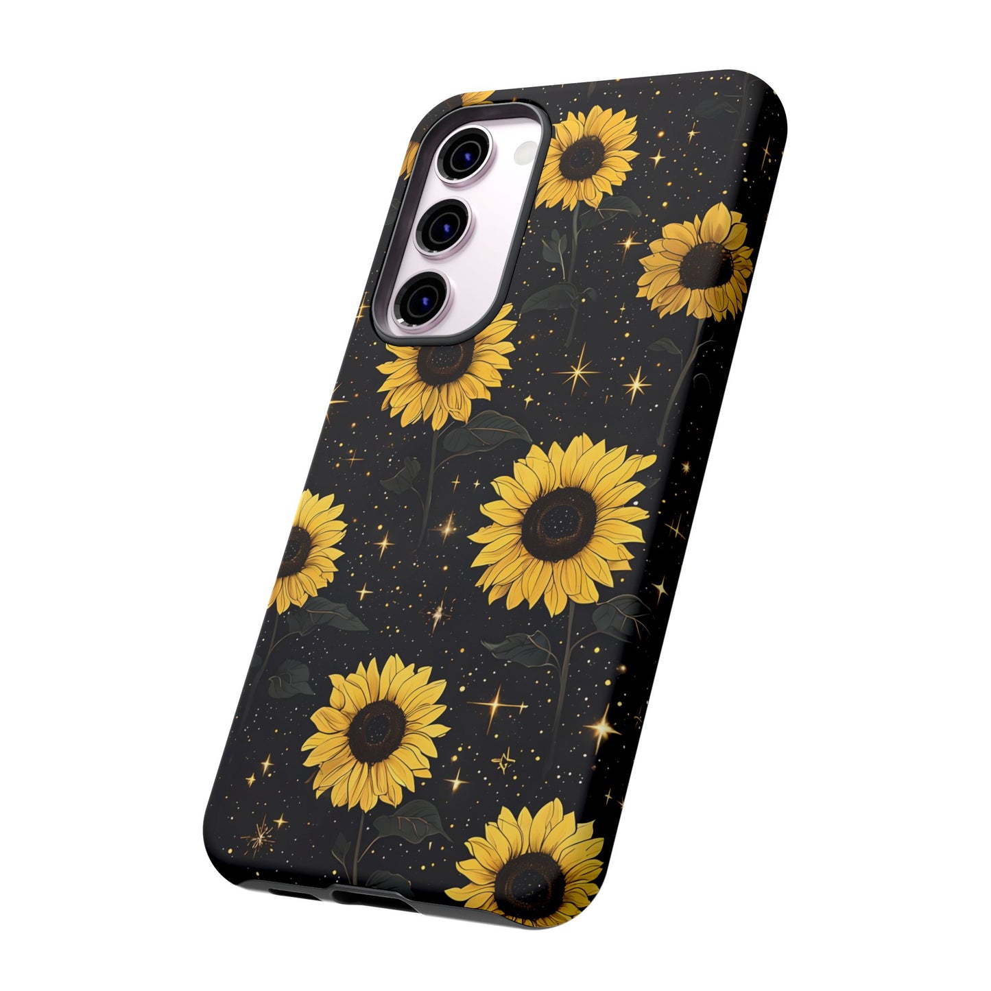 Sunflower Galaxy Tough Case - Durable Phone Cover with Floral Design