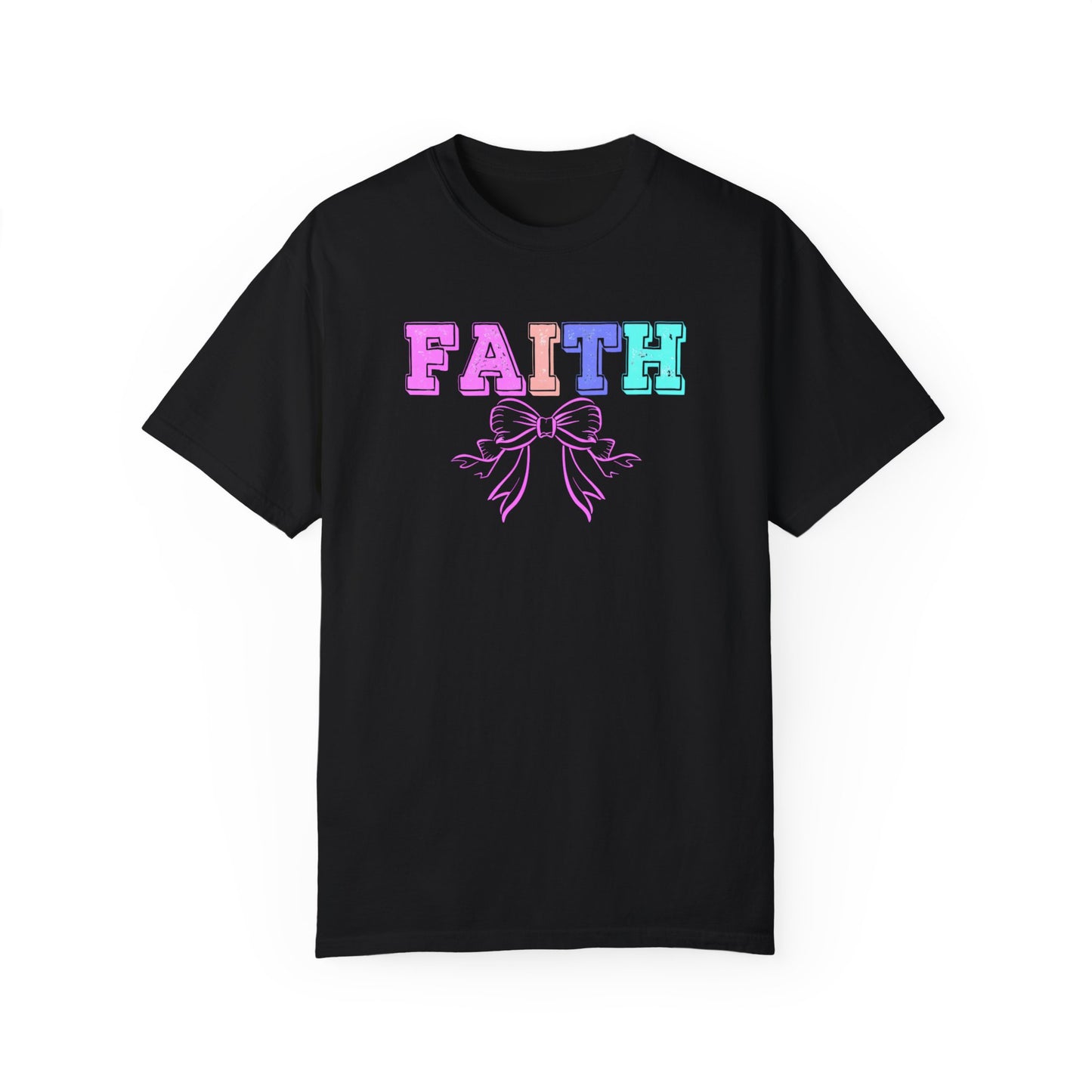 Faith Bow Unisex Garment-Dyed T-Shirt