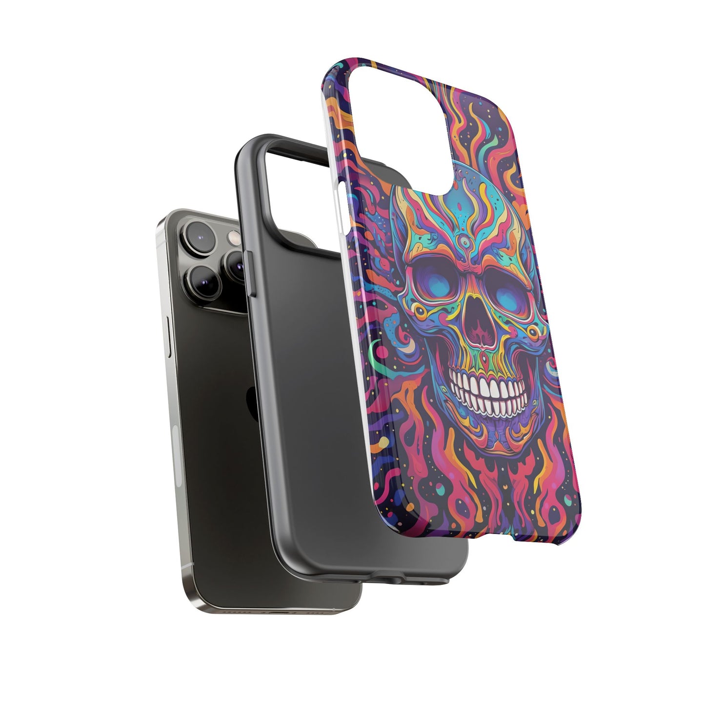 Colorful Skull Phone Case - Tough Cases for Bold Personalities