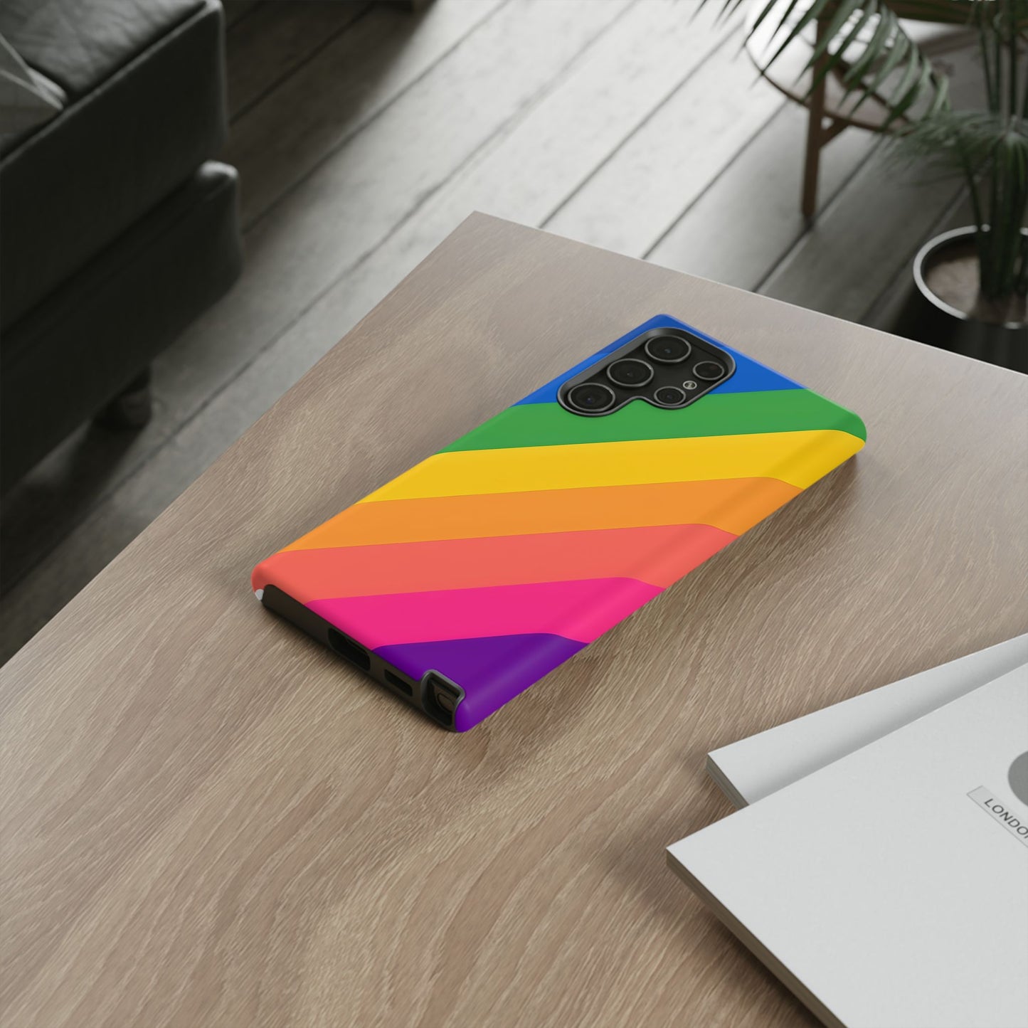 Vibrant Rainbow Phone Case - Tough & Stylish