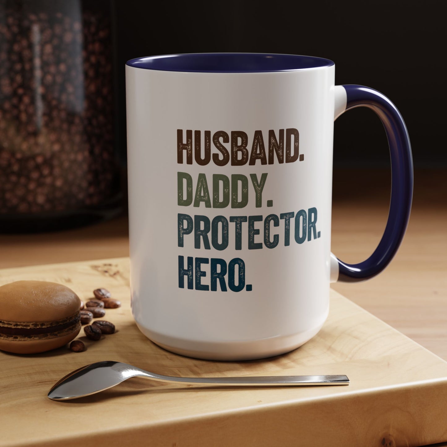Hero Dad Coffee Mug - 15oz, Perfect Gift for Husband, Protector & Daddy