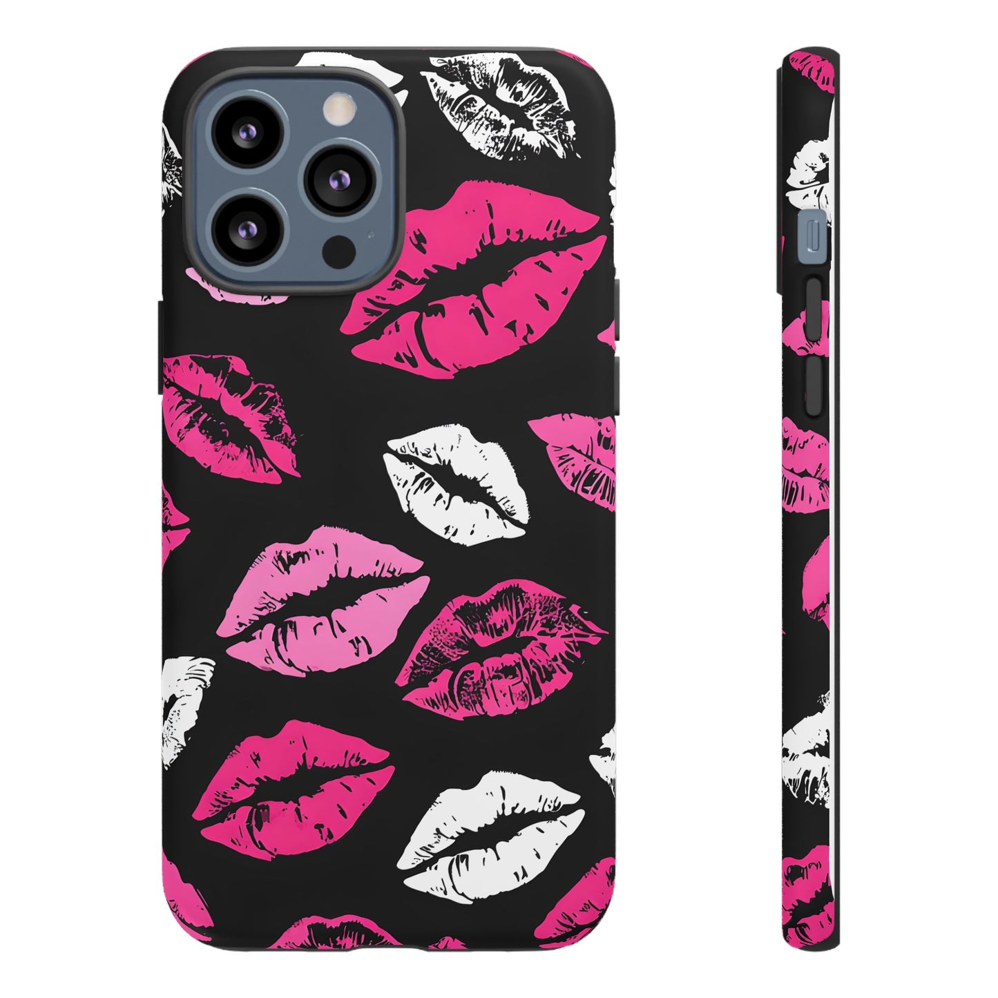 Lips Print iPhone Case - Stylish Tough Phone Cover