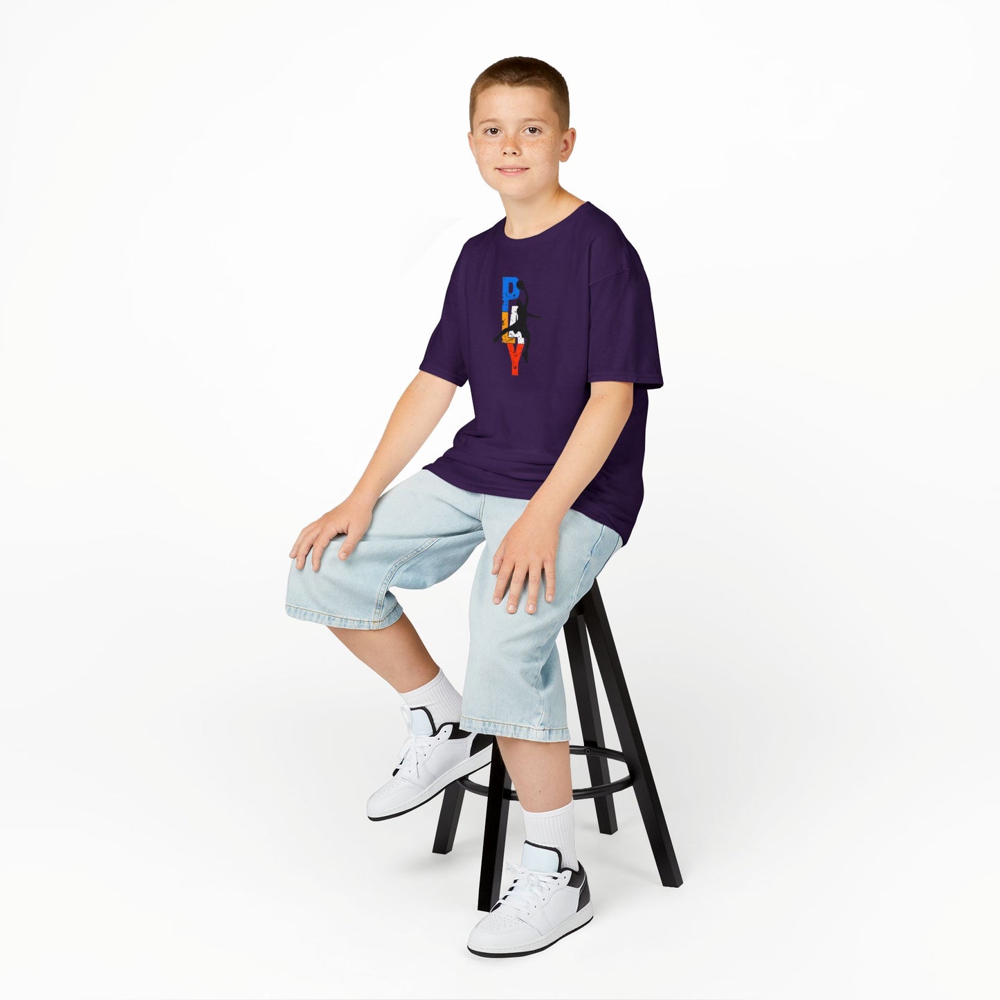 Playful Basketball Kids Tee - Fun Cotton Shirt for Young Athletes
