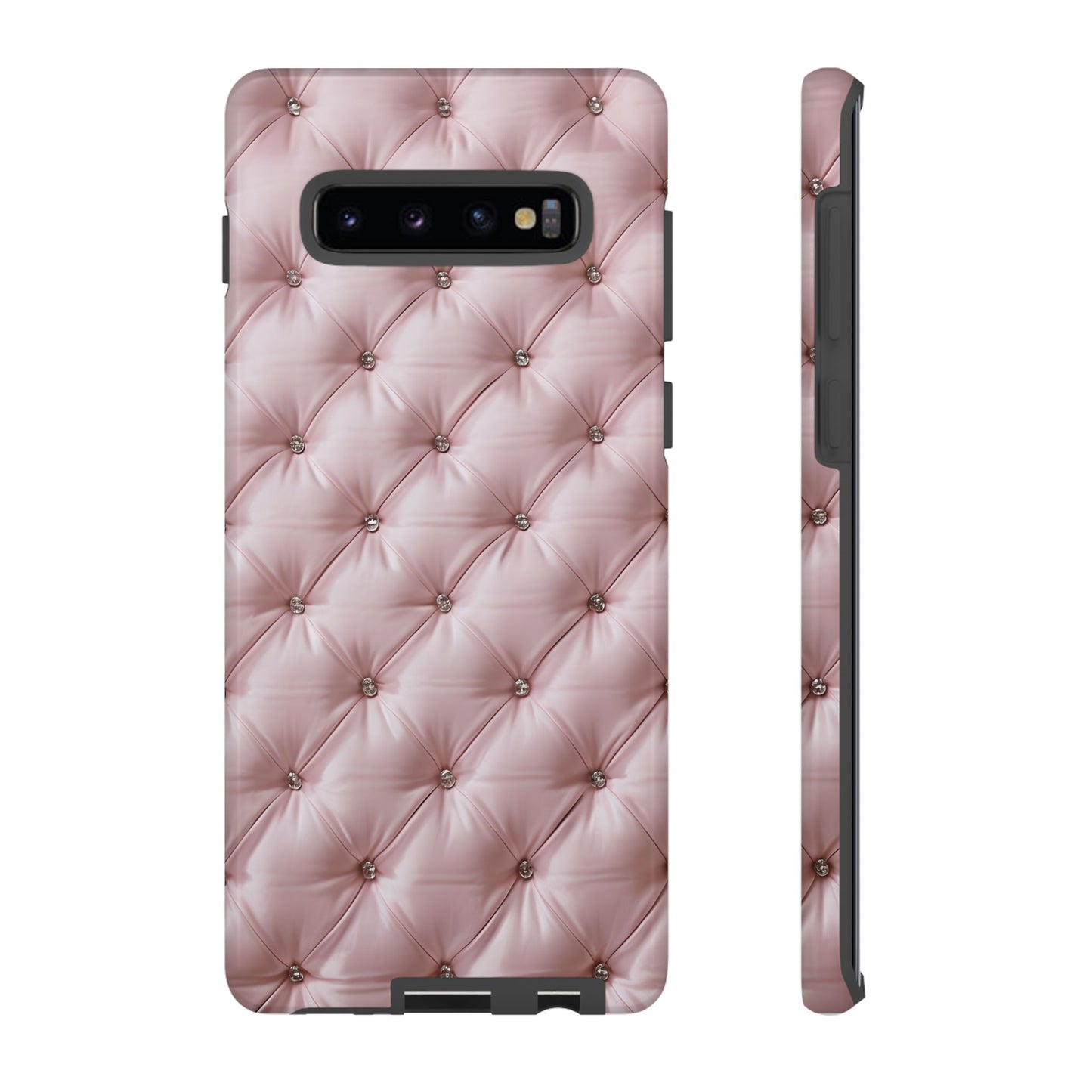 Luxury Pink Quilted Phone Case - Tough Cases for Stylish Protection