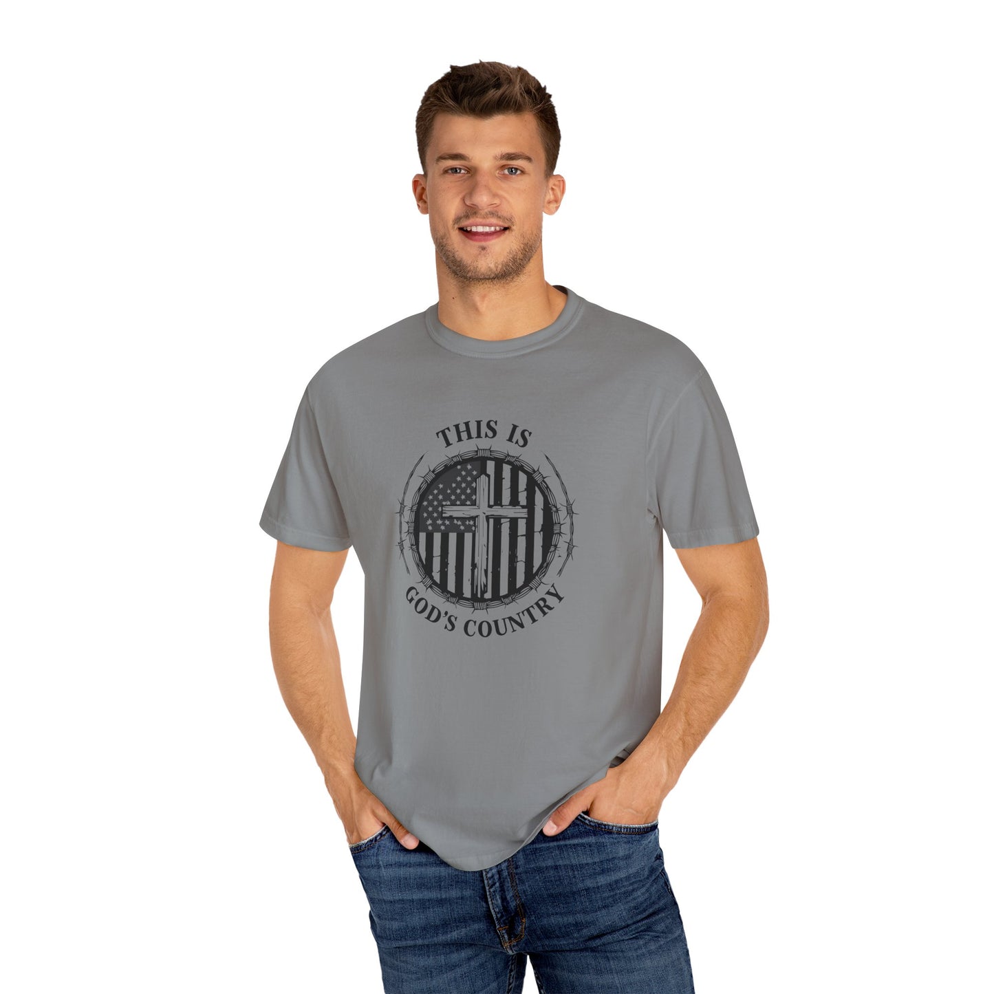 Unisex God’s Country Graphic T-Shirt - Patriotic Design