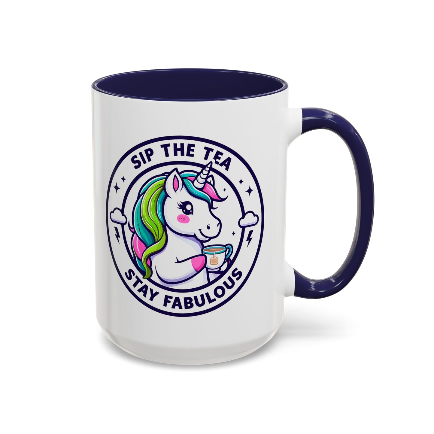 Unicorn Accent Coffee Mug - Sip the Tea, Stay Fabulous - Fun Gift for Unicorn Lovers