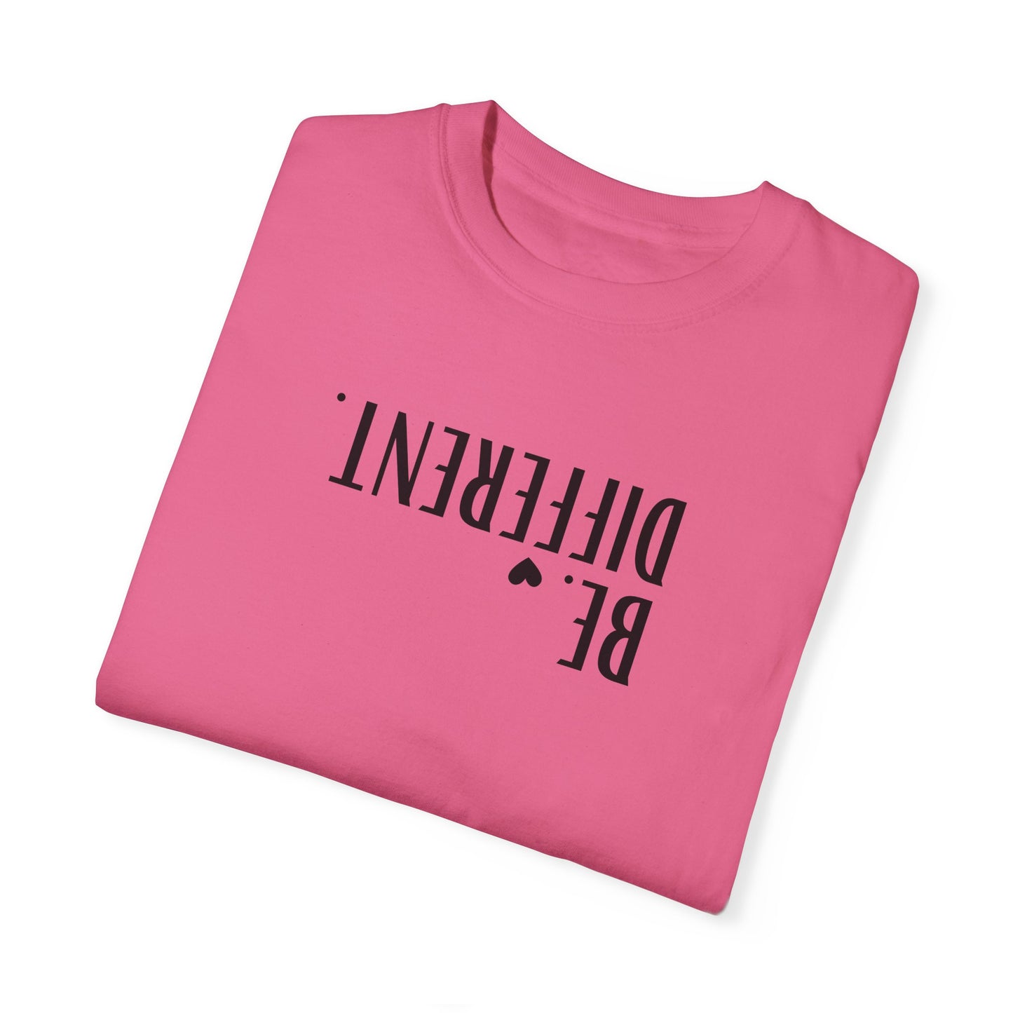 Unisex Garment-Dyed 'Be Different' T-shirt - Comfortable & Casual Style