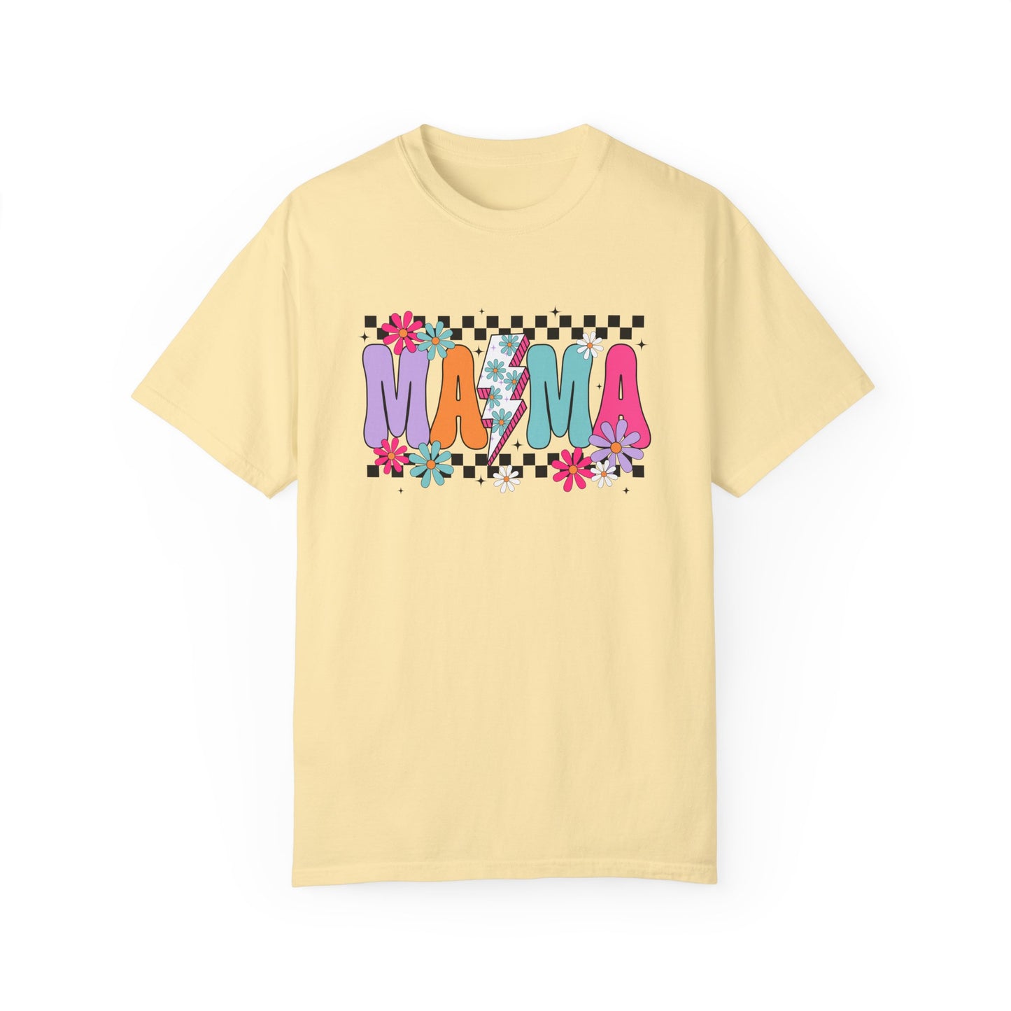 Colorful Mama Graphic T-Shirt for Moms - Unisex Garment-Dyed Tee