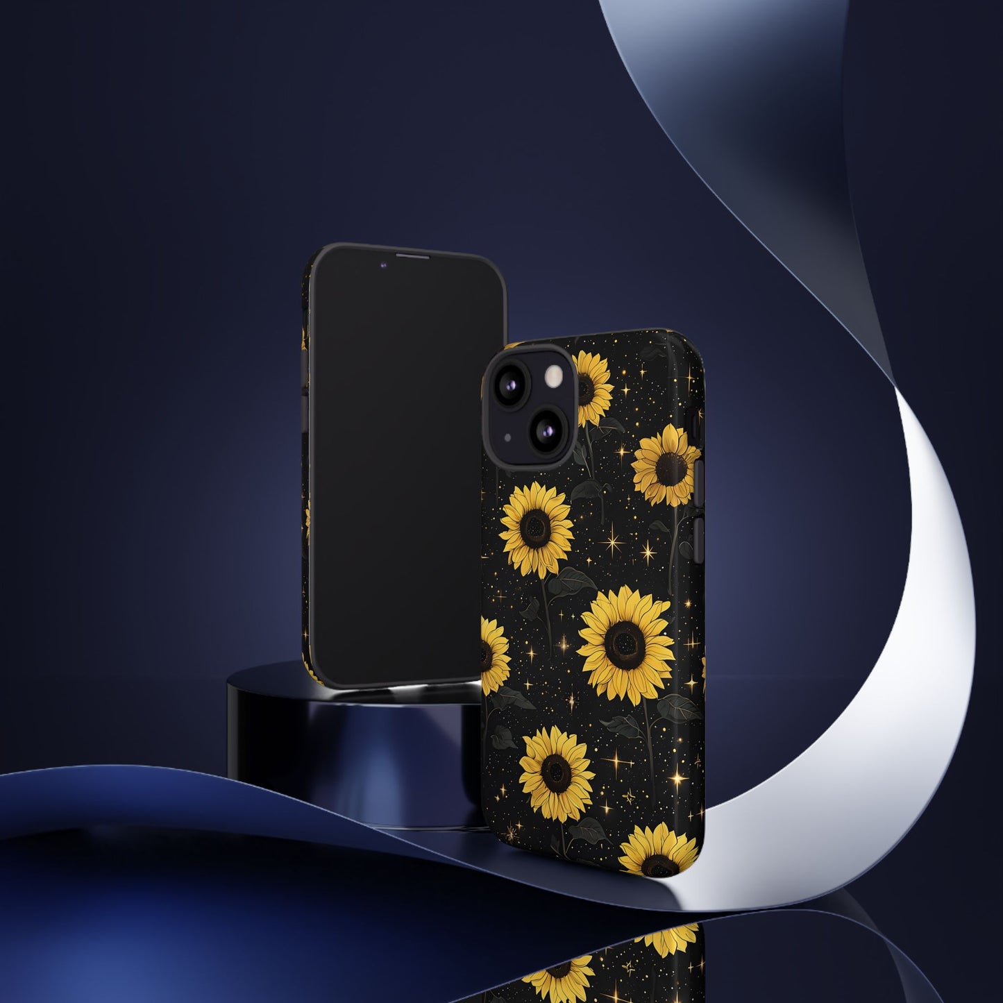 Sunflower Galaxy Tough Case - Durable Phone Cover with Floral Design