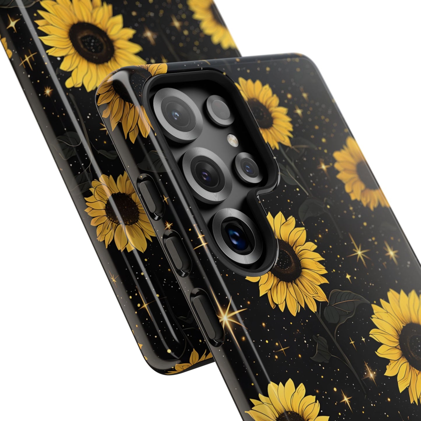 Sunflower Galaxy Tough Case - Durable Phone Cover with Floral Design