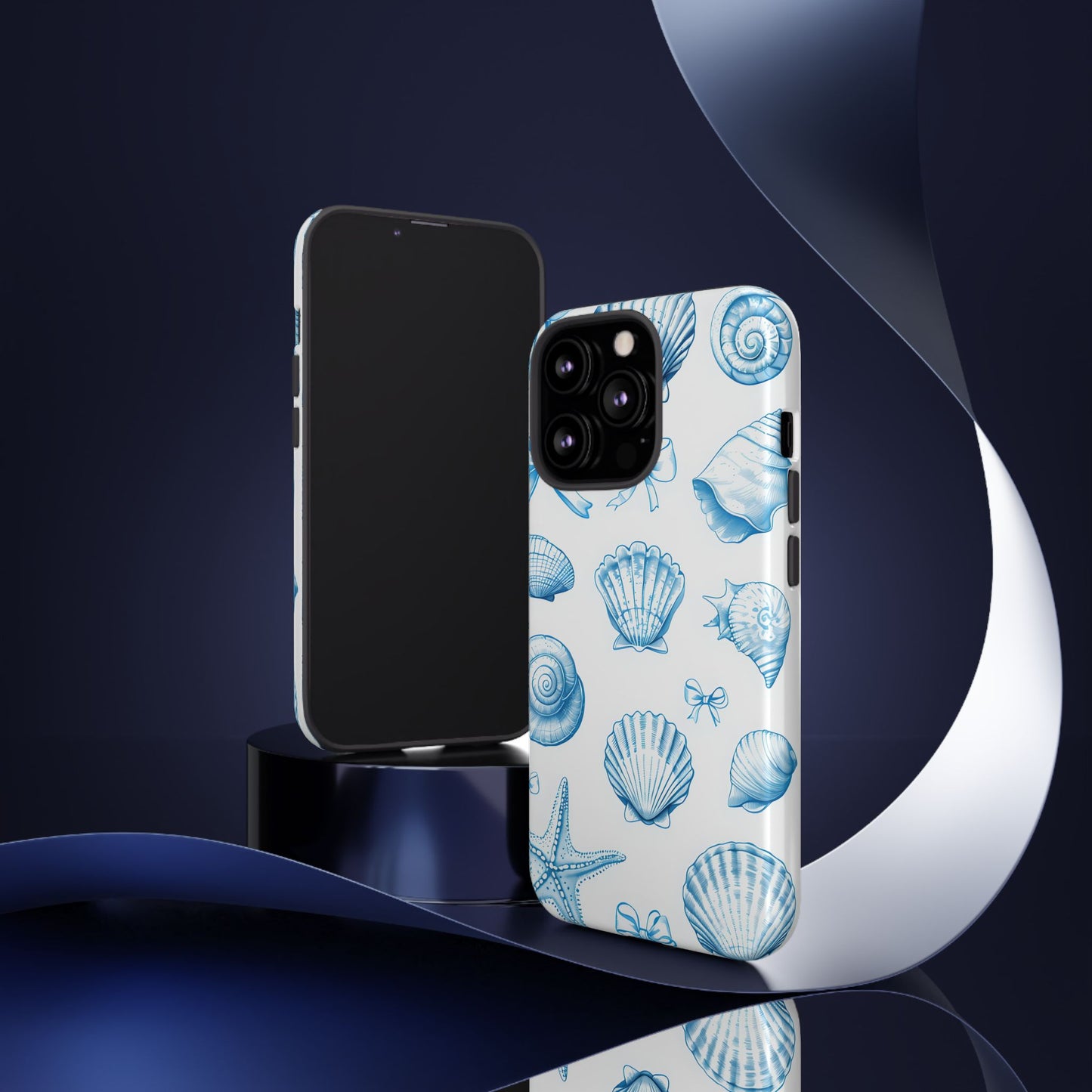 Coquette-Coastal Ocean-Themed Phone Case - Seashell and Starfish Design