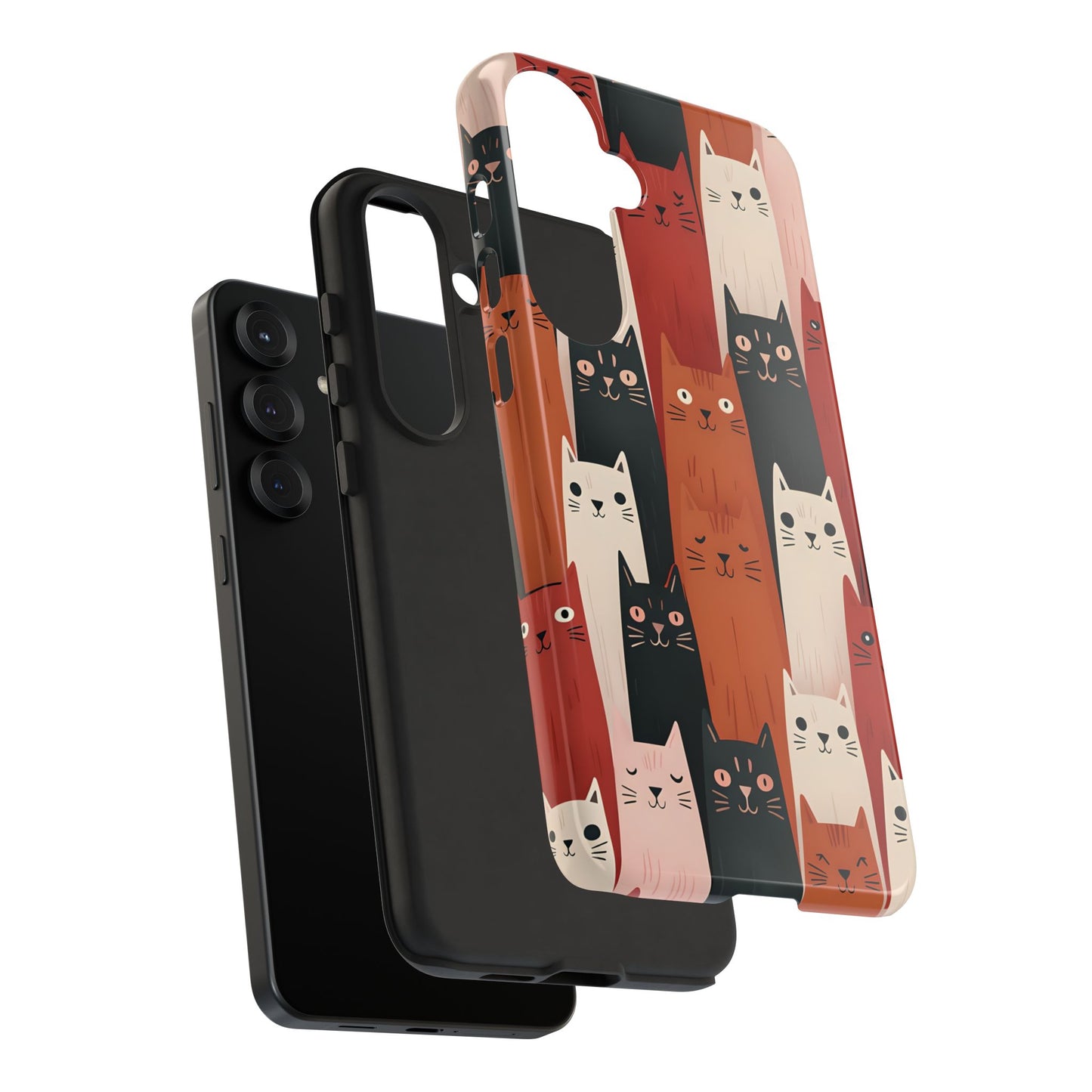 Playful Cat Phone Case - Tough & Stylish Purrfect for Cat Lovers