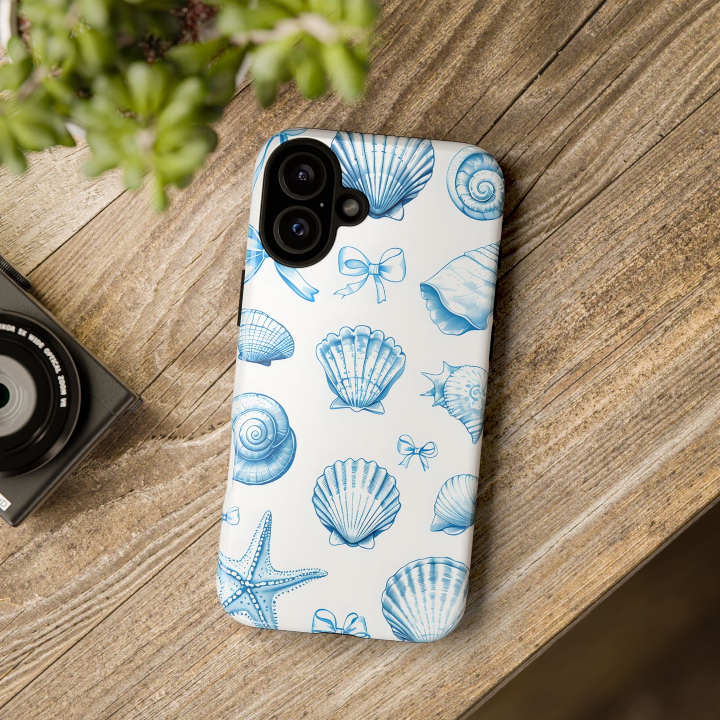 Coquette-Coastal Ocean-Themed Phone Case - Seashell and Starfish Design