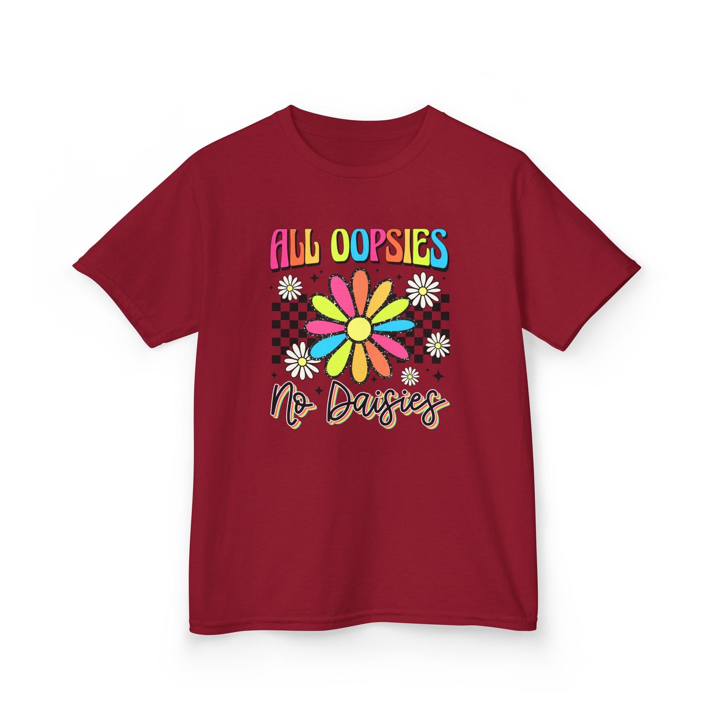 Colorful Kids Tee - 'All Oopsies No Daisies'