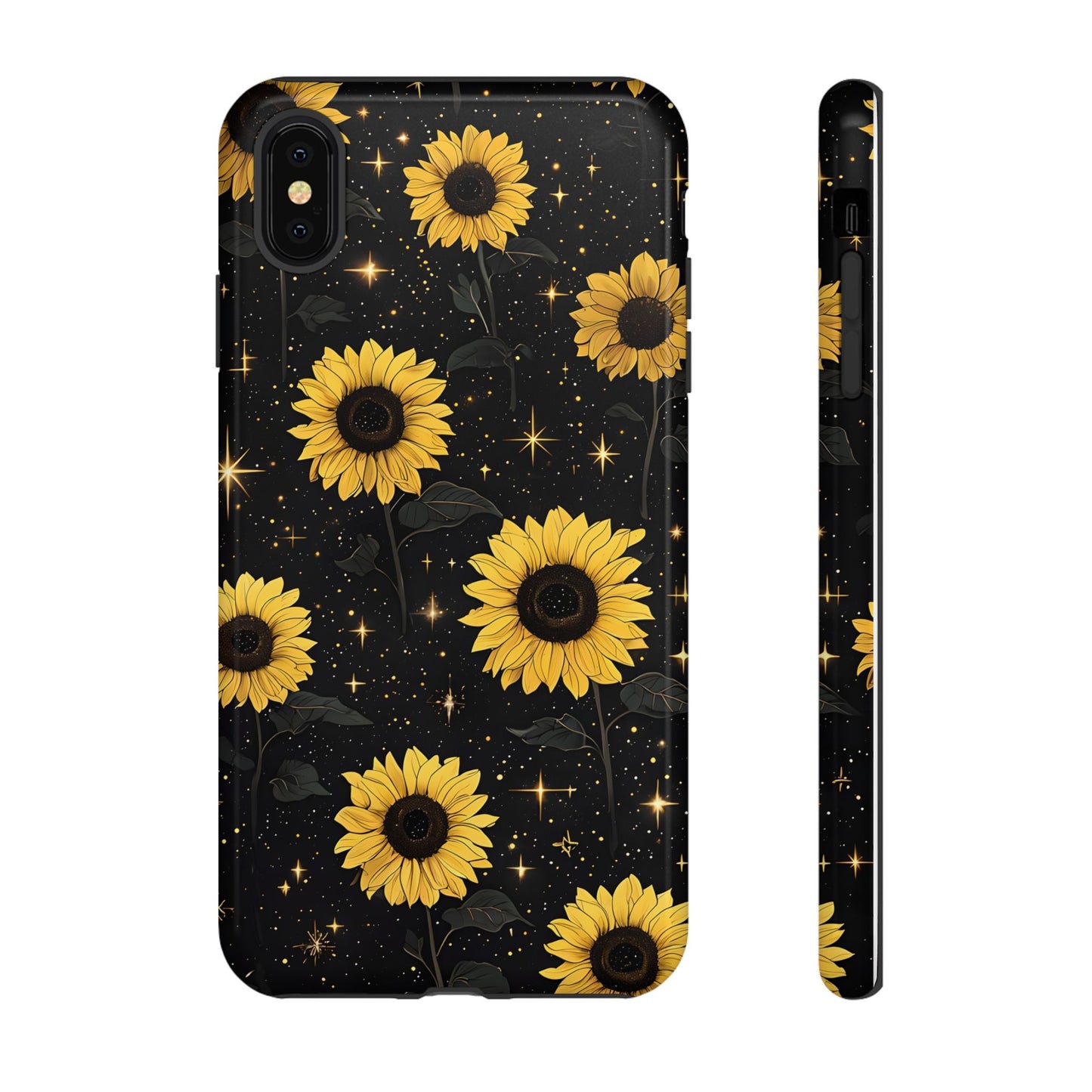 Sunflower Galaxy Tough Case - Durable Phone Cover with Floral Design