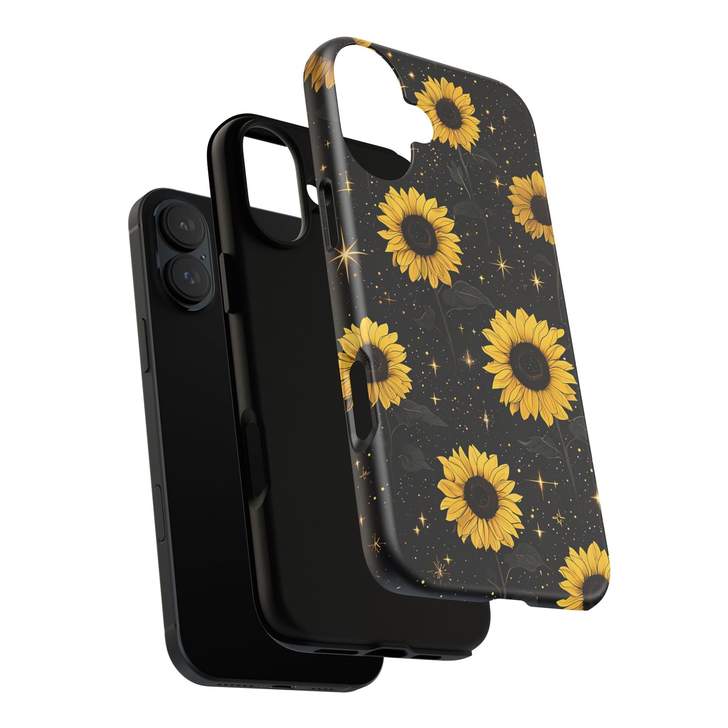 Sunflower Galaxy Tough Case - Durable Phone Cover with Floral Design