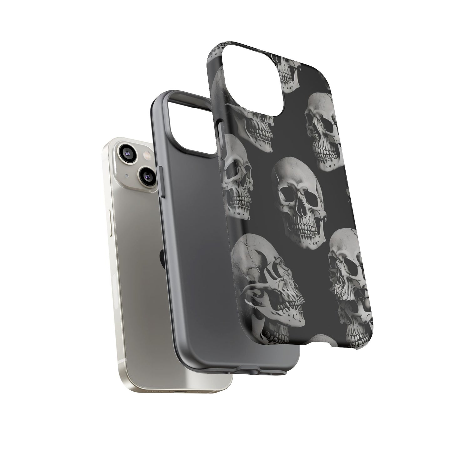Skull Print Phone Case - Tough Cases for Bold Style