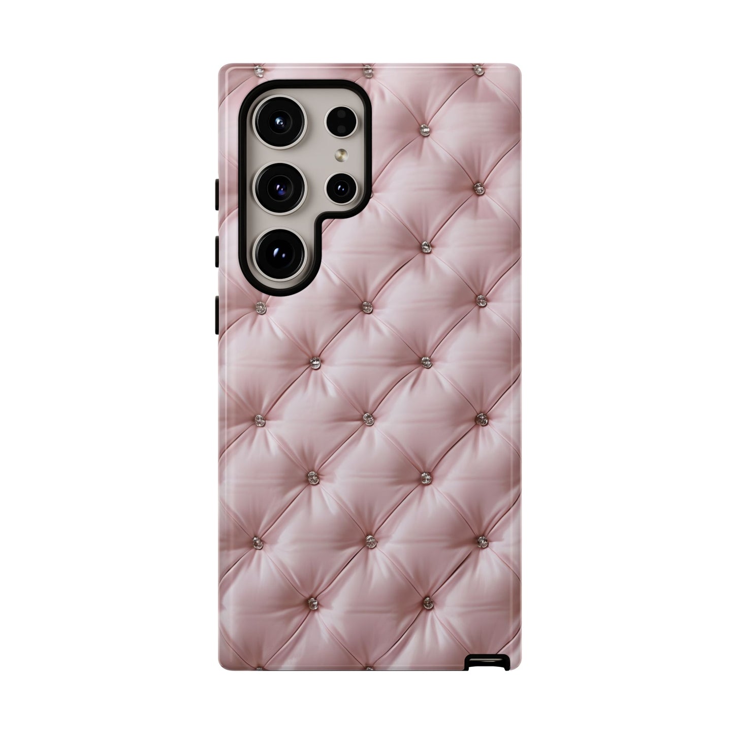 Luxury Pink Quilted Phone Case - Tough Cases for Stylish Protection