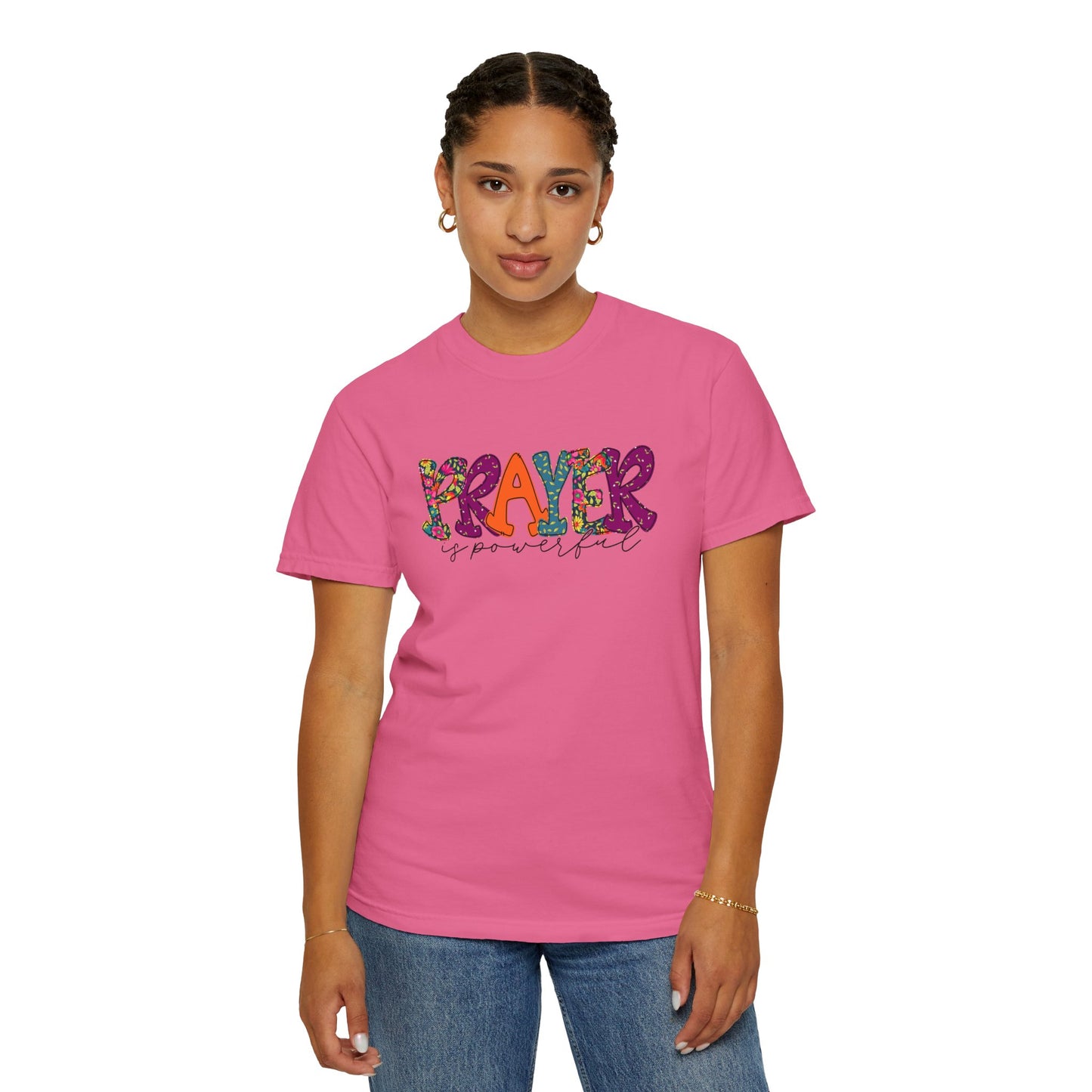 Colorful "Prayer is Powerful" Unisex T-Shirt