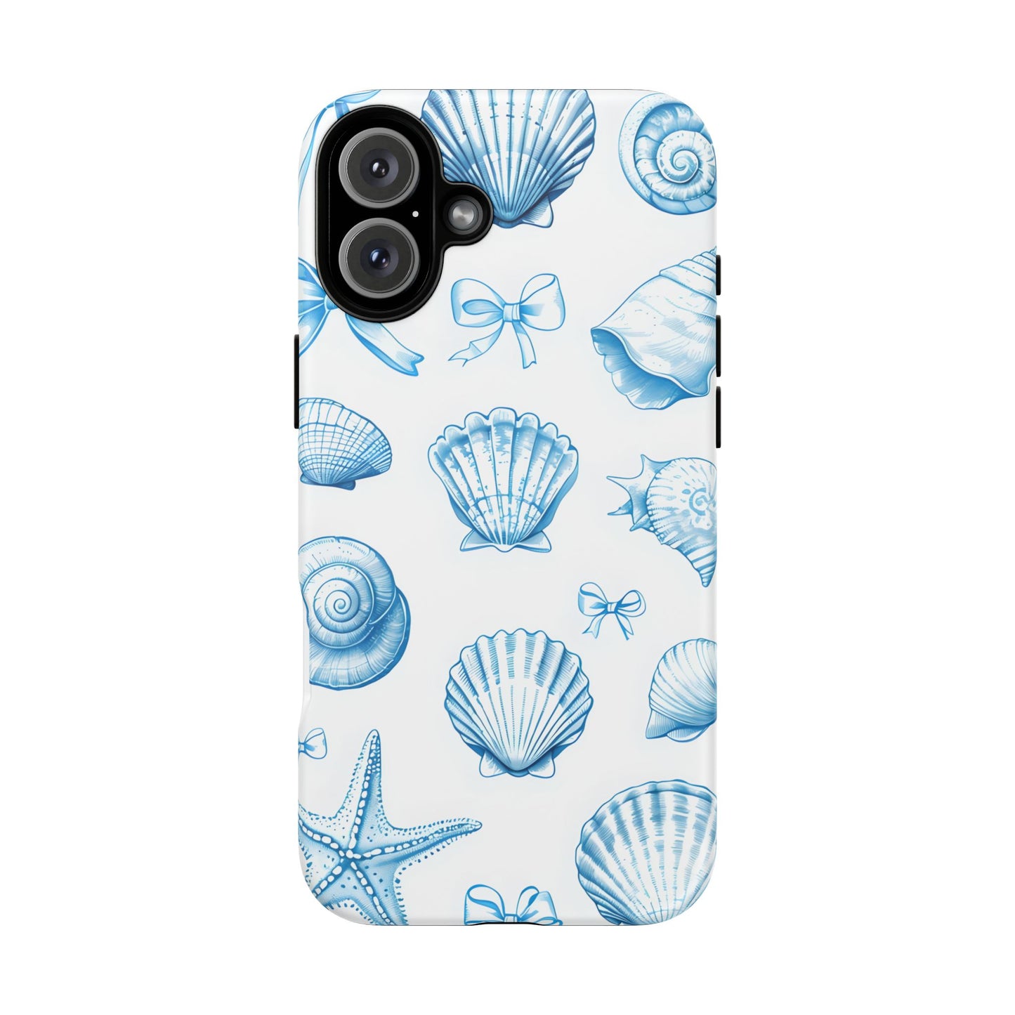 Coquette-Coastal Ocean-Themed Phone Case - Seashell and Starfish Design