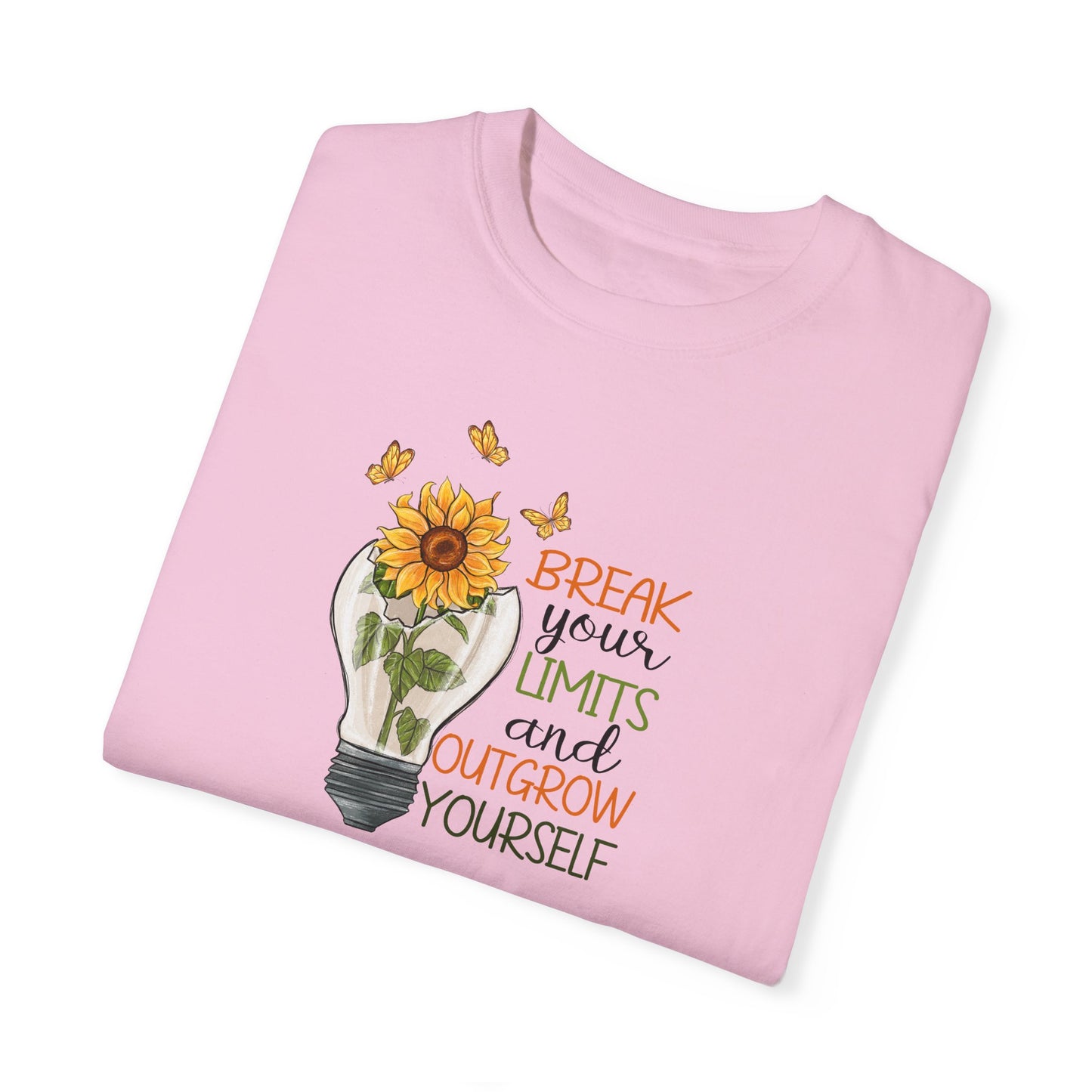 Inspiring Unisex T-Shirt - "Break Your Limits" Floral Design