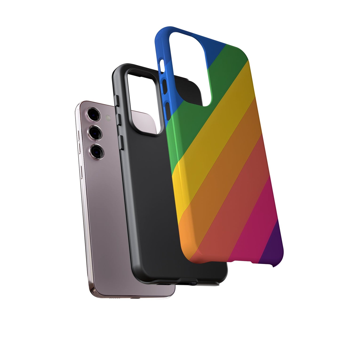 Vibrant Rainbow Phone Case - Tough & Stylish