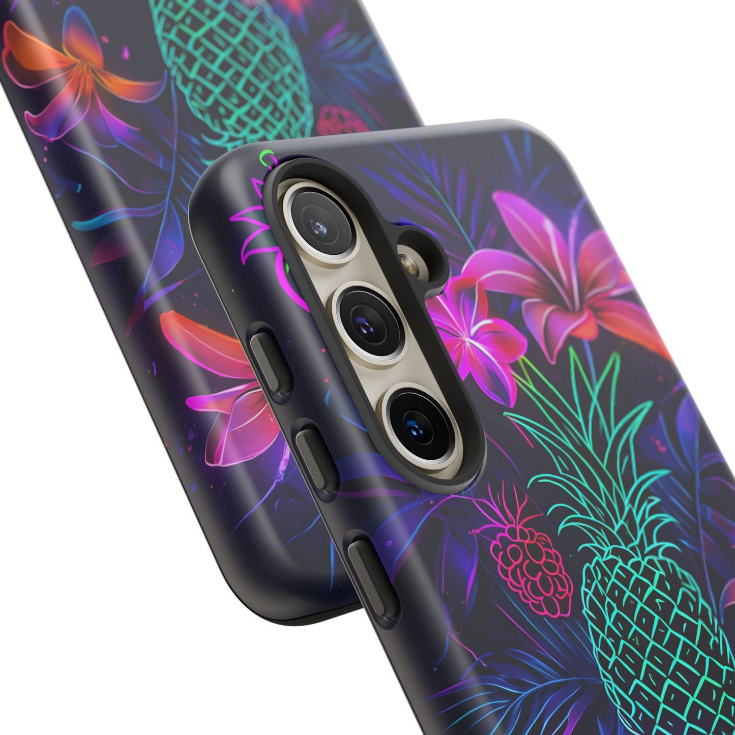 Tough Cases - Tropical Neon Floral iPhone Case