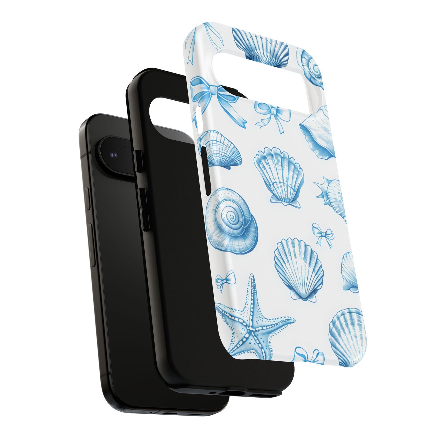 Coquette-Coastal Ocean-Themed Phone Case - Seashell and Starfish Design