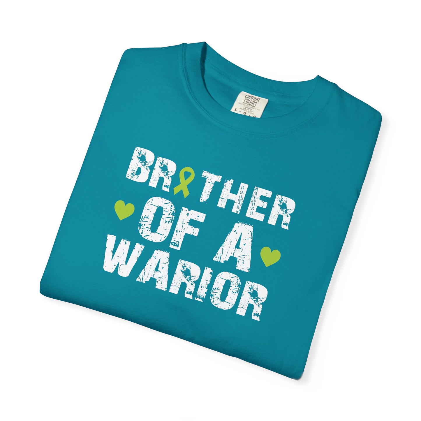 Brother of a Warrior T-Shirt, Garment-Dyed Tee, Support Cancer Awareness, Unisex Shirt, Gift for Brothers, Comfortable Everyday Wear